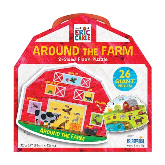 The World of Eric Carle Around the Farm 26 Pieces 2-Sided Floor Puzzle